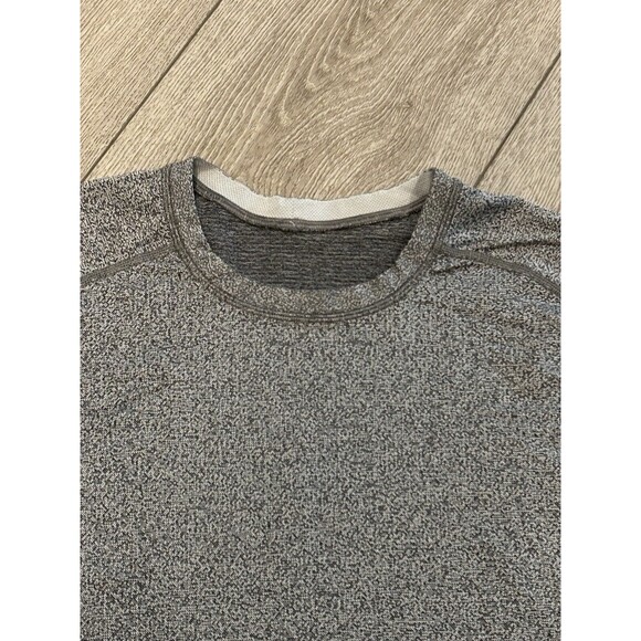 Lululemon Mens Time To Get Dirty Get Outside Get Sweaty Long Sleeve Grey 2XL XXL - Picture 3 of 7